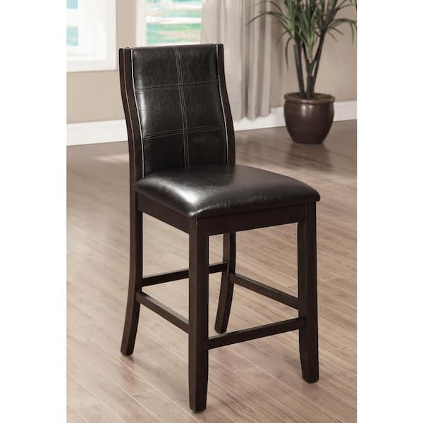 William's Home Furnishing Townsend II Brown Cherry Transitional Style Counter Height Chair