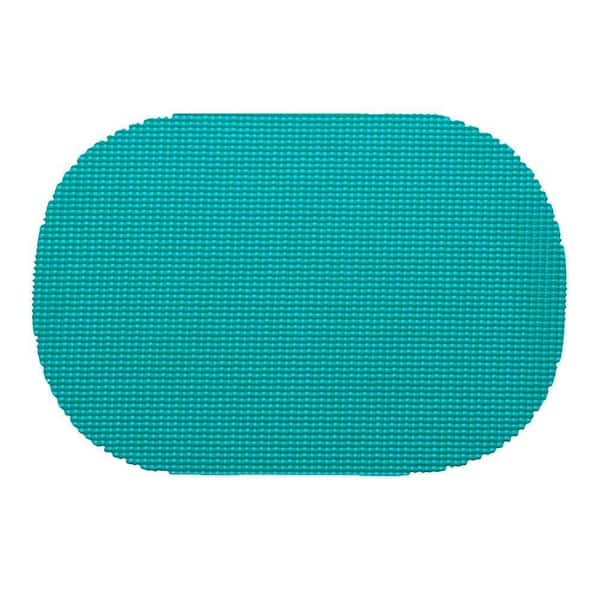 Kraftware Fishnet Oval Placemat in Teal (Set of 12)