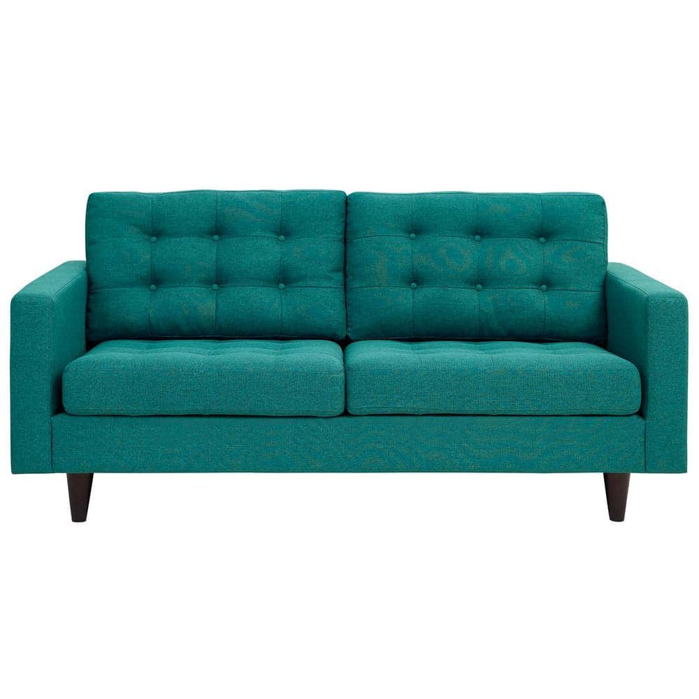 UPC 889654106982 product image for Empress 72.5 in. Teal Polyester 2-Seater Loveseat with Removable Cushions | upcitemdb.com