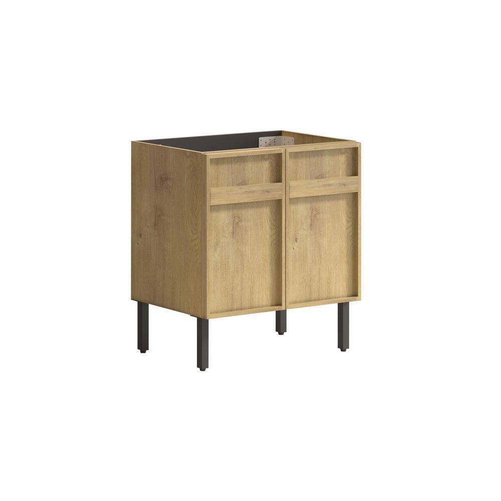 Mason 29.13 in. Bath Vanity Cabinet without Top in Oak with Doors and Storage Shelves price history on PriceWatchPro