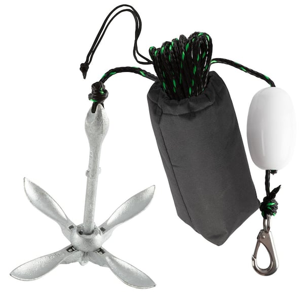 Kayak Anchor-3.5 lbs. Folding Anchor for Paddle Board, SUP, Canoe, PWC, or Fishing