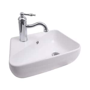 Coco Wall-Mount Sink in White