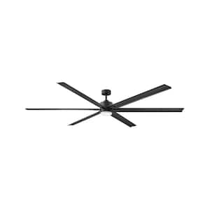 INDY MAXX 99 in. Integrated LED Indoor/Outdoor Matte Black Ceiling Fan with Wall Switch