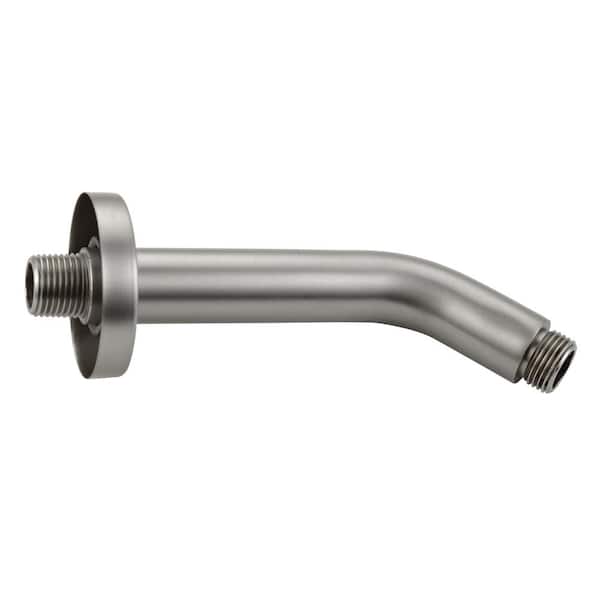 Satico 5.9 in. Shower Arm and Flange in Brushed Nickel