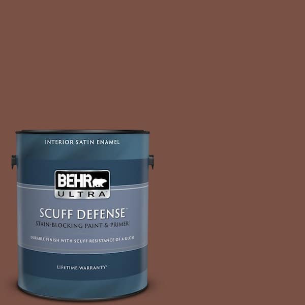BEHR ULTRA 1 gal. Home Decorators Collection #HDC-AC-03 Ancho Pepper Extra Durable Satin Enamel Interior Paint & Primer