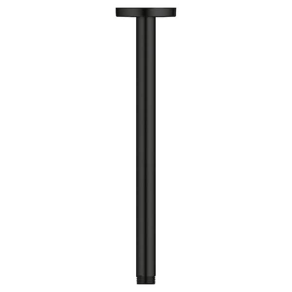 GROHE Rainshower 12 in. Ceiling Shower Arm in Matte Black