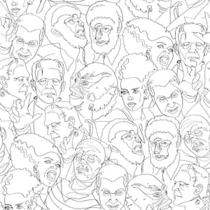 Universal Monsters Peel and Stick Wallpaper by RoomMates, RMK12553RL