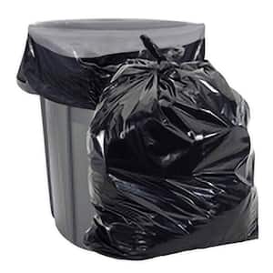 Aluf Plastics 20-30 Gallon 2 Mil Black Garbage Trash Bags - 30 x 36 - Pack of 100 - for Contractor & Commercial