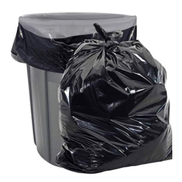 55-60 Gallon Trash Bags │ 1.5 Mil │ Black Heavy Duty Garbage Can Liners │  38” X