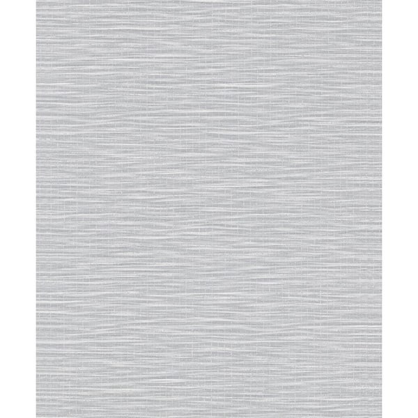Unbranded Textured Weave Dark Grey Matte Finish Vinyl on Non-Woven Non-Pasted Wallpaper Roll