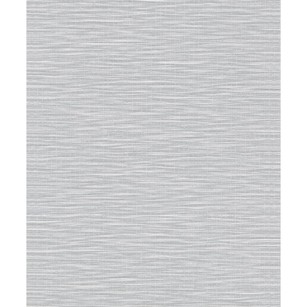 Textured Weave Dark Grey Matte Finish Vinyl on Non-Woven Non-Pasted Wallpap