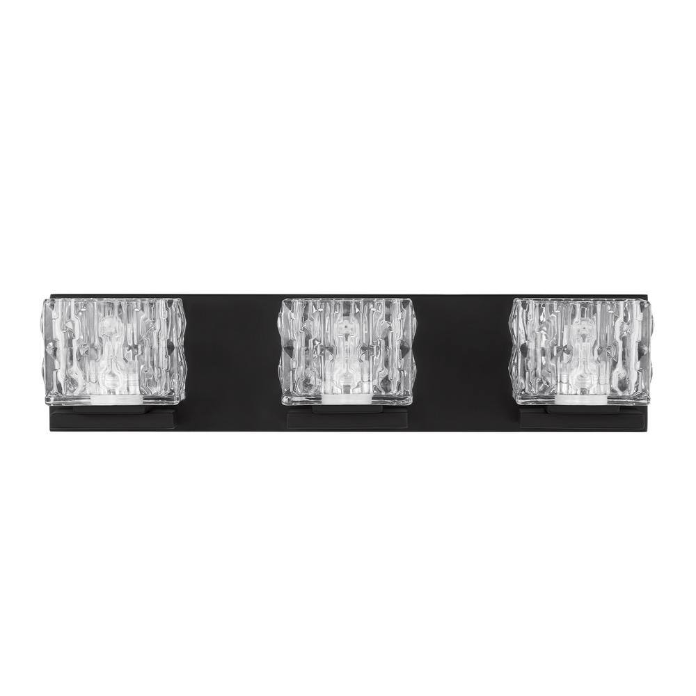 Home Decorators Collection Tulianne 19.5 in. 3-Light Coal LED Vanity Light  Bar 25843 The Home Depot