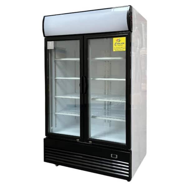 LG 48 in. W 35.3 cu. ft. NSF Swing Glass Door Reach-In Merchandiser Display Refrigerator in White