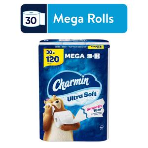 Ultra-Soft Smooth Tear Toilet Paper (224-Sheets Per Roll) (30-Mega Rolls)