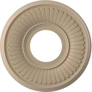 10 in. O.D. x 3-1/2 in. I.D. x 3/4 in. P Berkshire Thermoformed PVC Ceiling Medallion in UltraCover Satin Smokey Beige