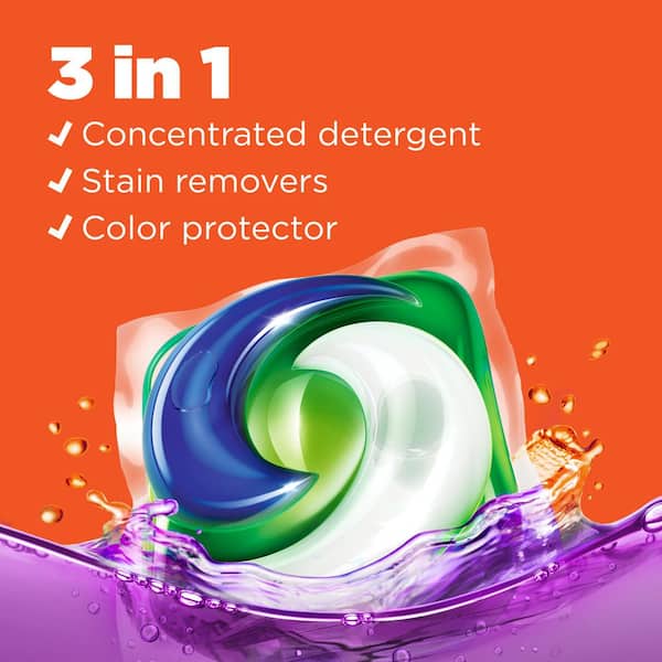 Tide 3 in 1 Spring Meadow Scent Laundry Detergent Pods, 76-Count
