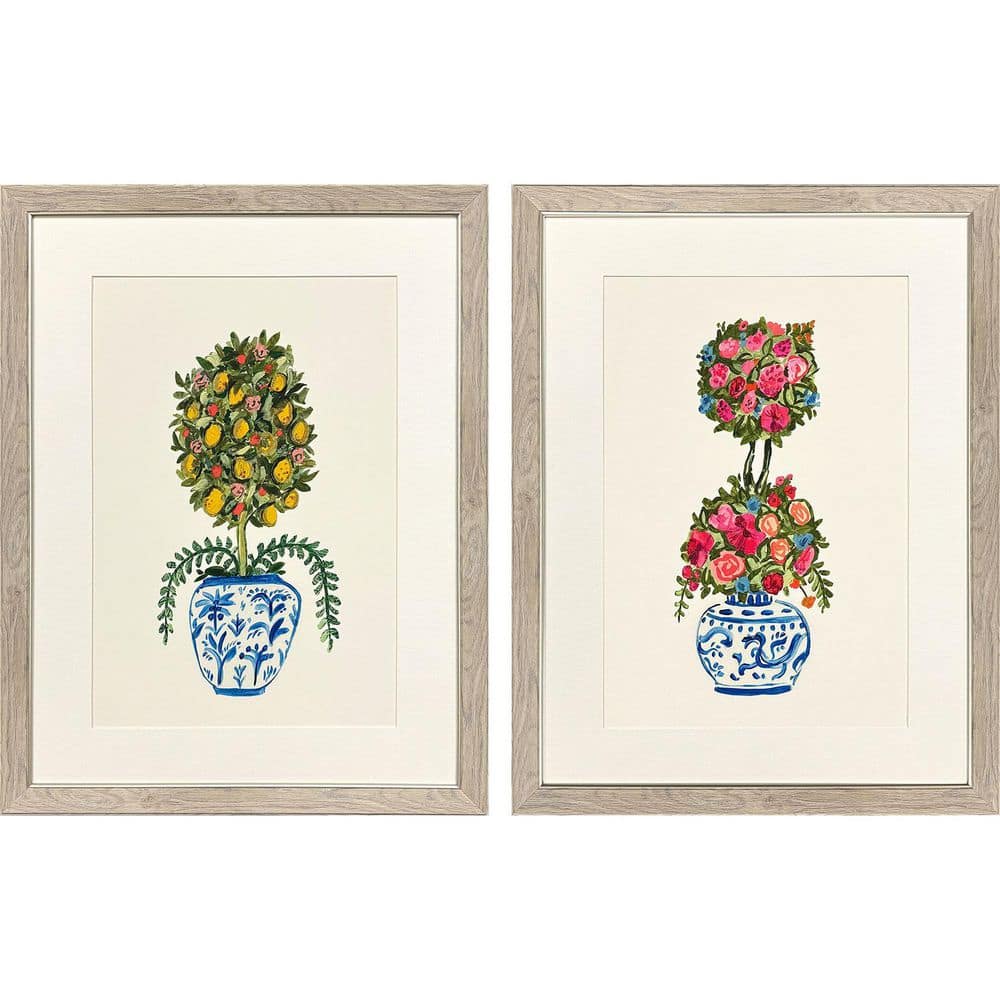 Barnes 2 Piece Framed Mixed Media Nature Wall Art 33 in. x 25 in. price history on PriceWatchPro
