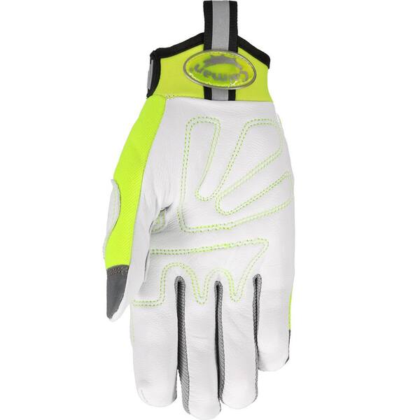 Caiman MAG Multi-Activity Gloves - Padded Goat Leather Palm, AirMesh Back, Reflective Knuckles, Small