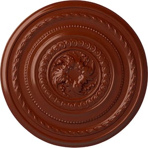 26-1/4 in. x 1-1/2 in. Pearl Urethane Ceiling Medallion (Fits Canopies up to 1-7/8 in.), Firebrick