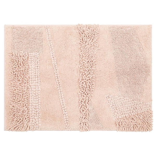 Composition Blush 27 in. x 45 in. Cotton Bath Mat