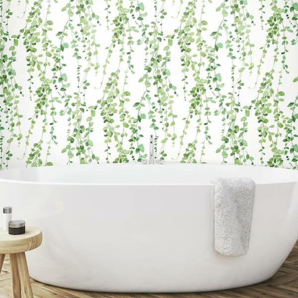 28.29 Sq Ft HANGING WATERCOLOR VINES PEEL & STICK WALLPAPER