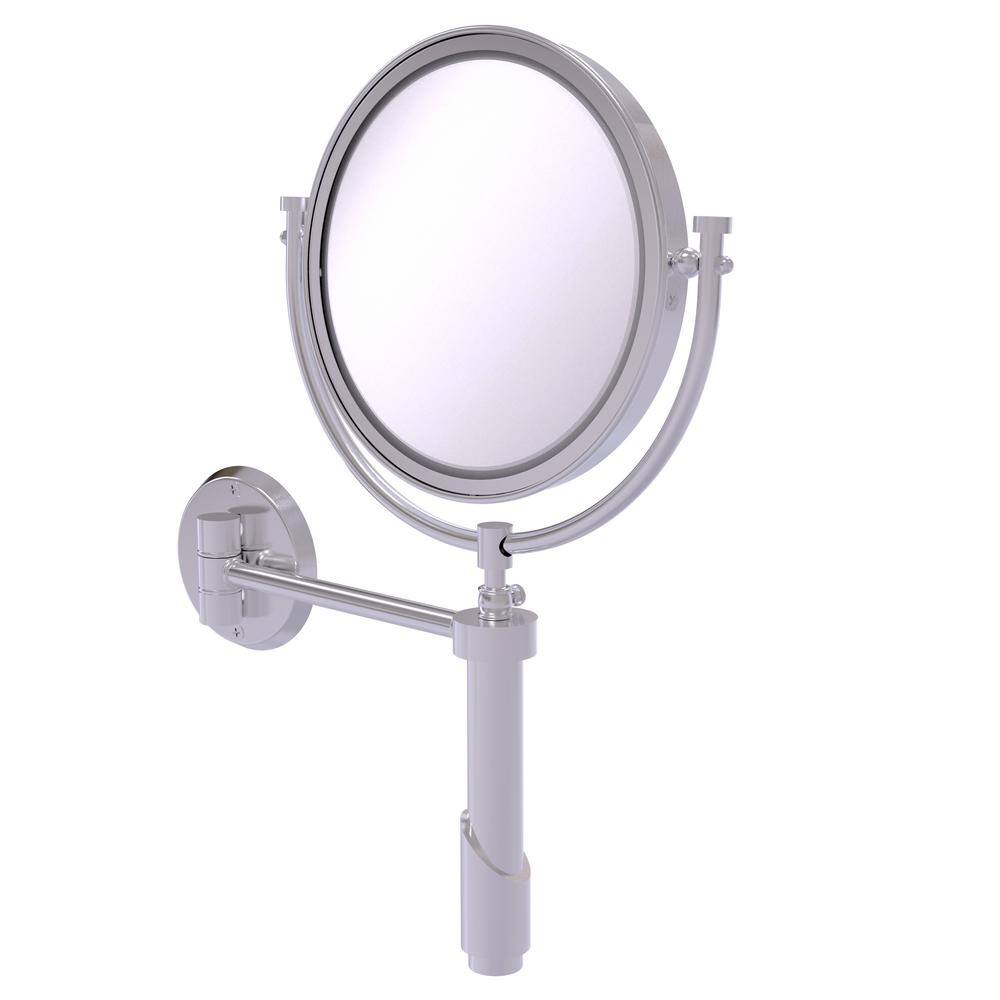 Tribecca 8in. W x 15in. H Round Framed Wall Mounted Magnifying Bathroom Make-Up Mirror with 3X Mag. in Satin Chrome price history on PriceWatchPro