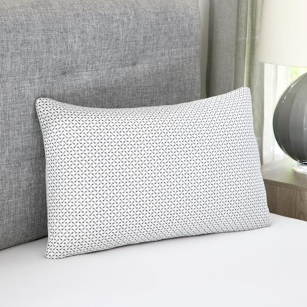 BODIPEDIC Charcoal Infused Cover Gel-Infused Memory Foam Cluster Jumbo Bed Pillow