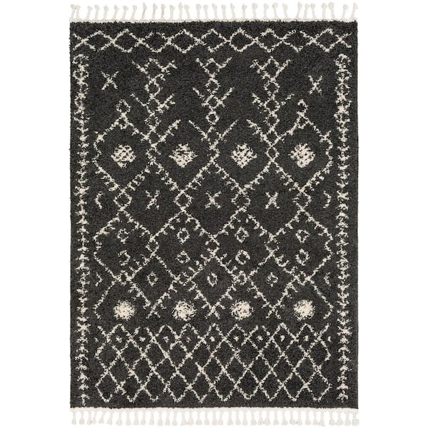 Artistic Weavers Farai Black 7 ft. 10 in. x 10 ft. 3 in. Geometric Area Rug