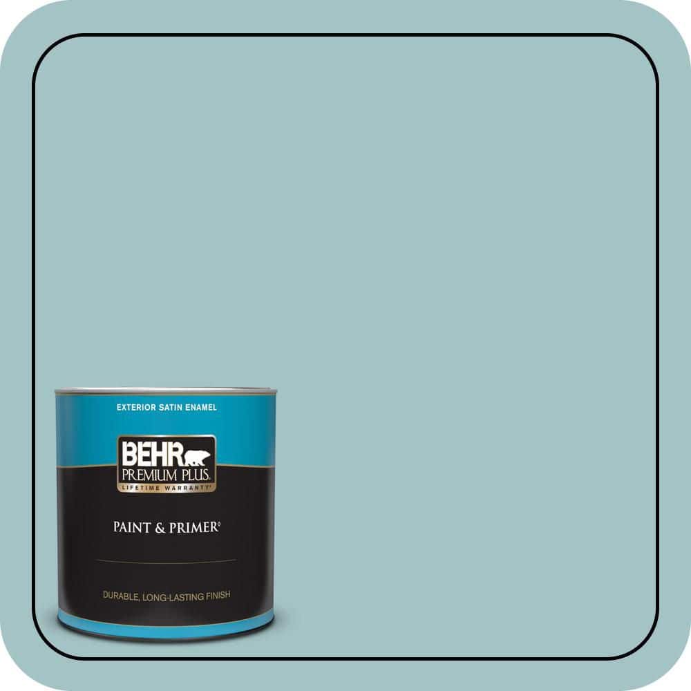 1 qt. #510E-3 Ocean Kiss Satin Enamel Exterior Paint & Primer price history on PriceWatchPro