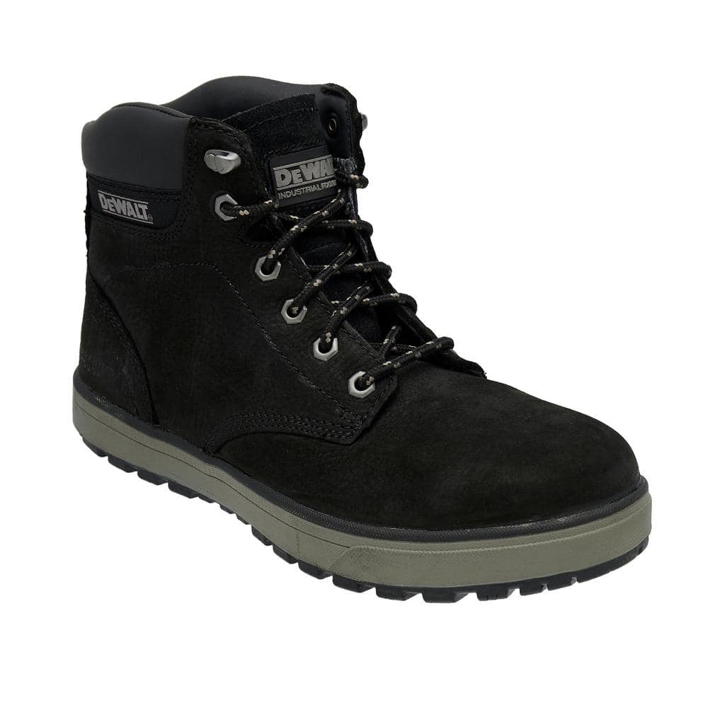 DEWALT Men's Plasma 6 Inch Work Boots - Steel Toe - Black
