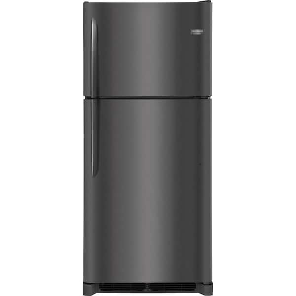 Frigidaire 20 cu. ft. Top Freezer Refrigerator in Smudge Proof Black Stainless Steel
