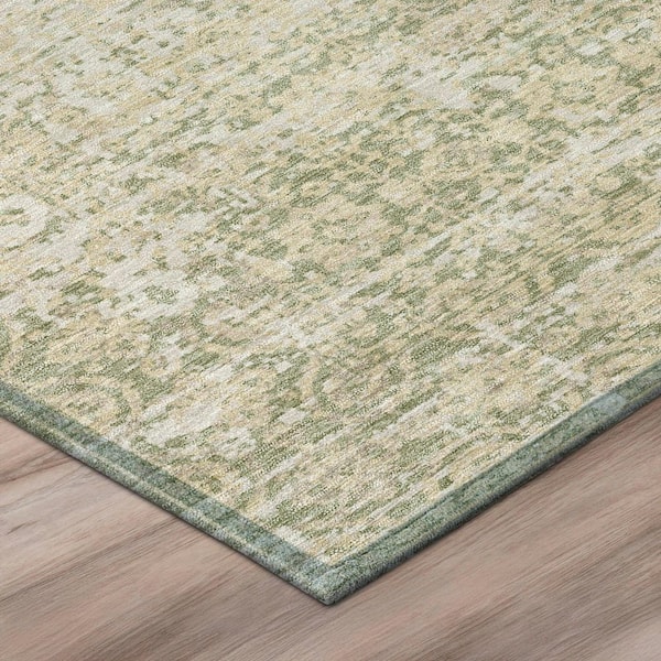 Chantille Machine Washable Indoor/Outdoor Abstract ACN2931 Sage 10 ft. x 14 ft. Area Rug