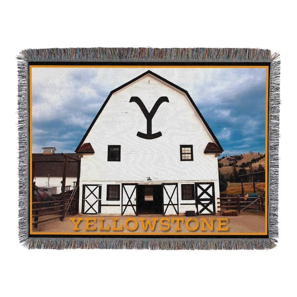 THE NORTHWEST GROUP Yellowstone Dutton Barn Woven Tapestry Throws