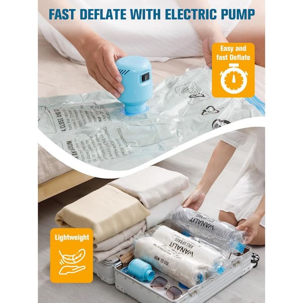 Vacuum Seal Bag Space Saver Bags Home Depot Suck It Up And Pack It