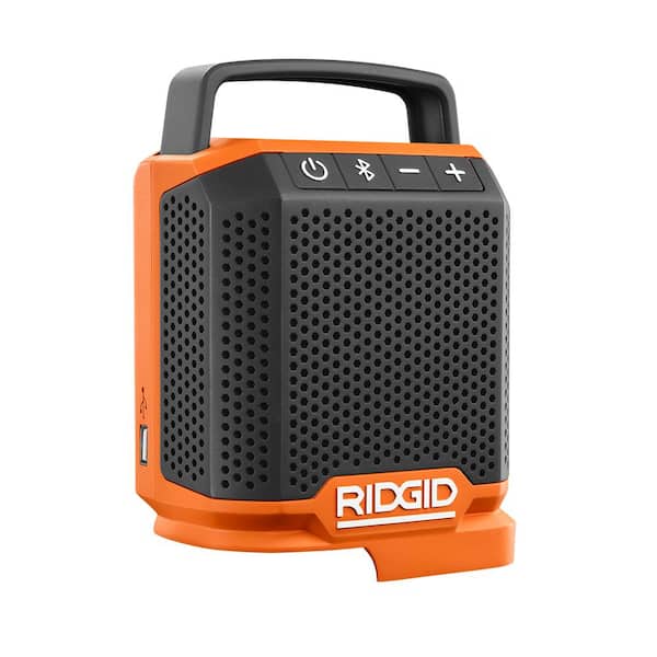 RIDGID 18V Cordless Speaker with Bluetooth Wireless Technology (Tool only)