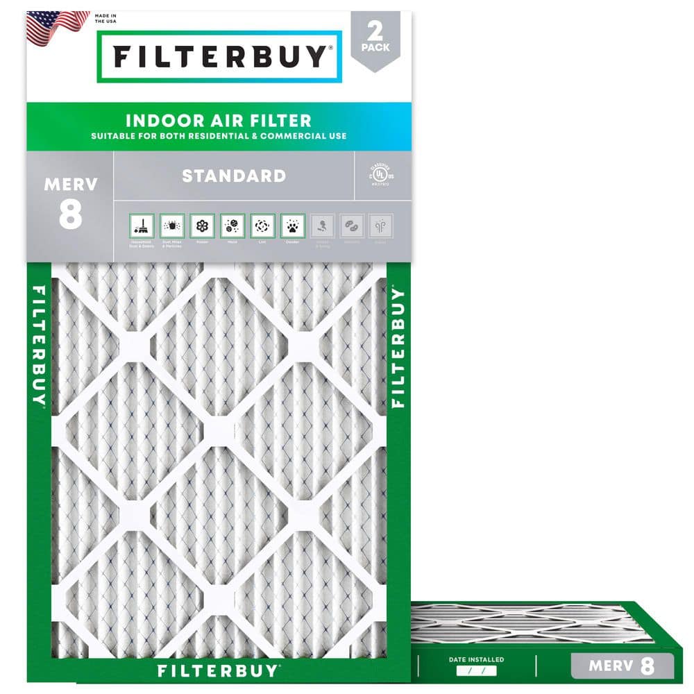 12.75 in. x 21 in. x 1 in. MERV 8 (FPR 5) Dust Defense Pleated HVAC AC Furnace Air Filters Replacement (2-Pack) price history on PriceWatchPro
