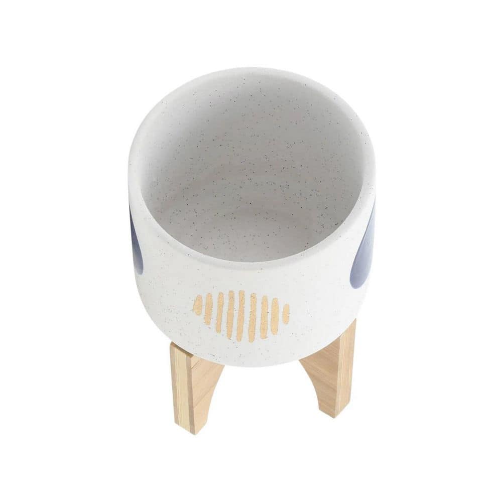 S/2 5/8in. Stylish Flower Pot with Stand, White price history on PriceWatchPro