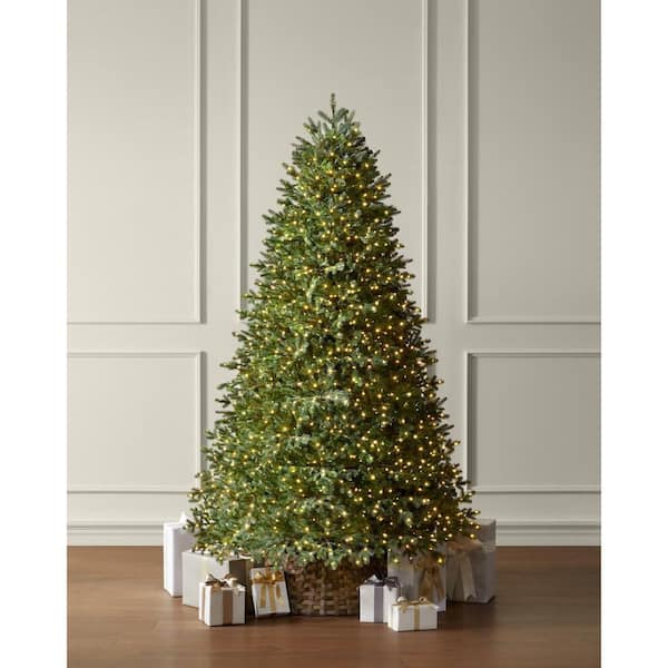7.5 ft. Elegant Twinkling Grand Fir LED Pre-Lit Artificial Christmas Tree with Timer T32