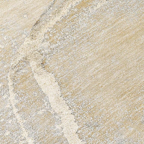 Beige 3 ft. x 5 ft. Abstract Indoor / Outdoor Area Rug