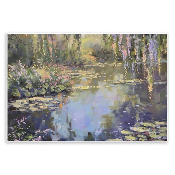 Stupell Industries Morning on Lily Pond by LSR Design Studio Unframed Nature Graphic Art Print 13 in. x 19 in.