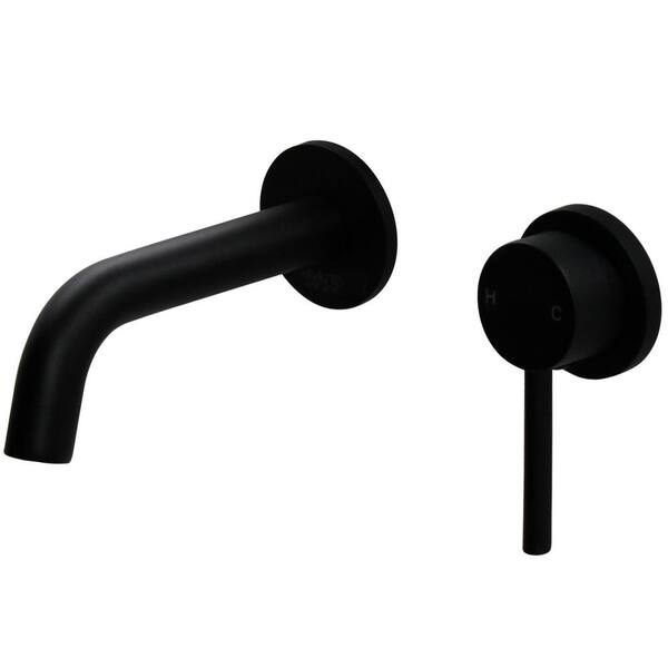 Novatto PATZ Single Handle Wall Mounted Faucet in Matte Black