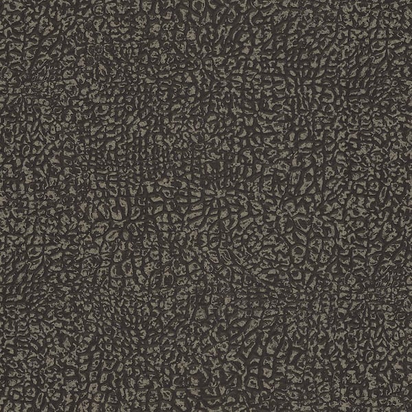 Unbranded Absolutely Chic Metallic Black Vinyl Non-Woven Non-Pasted Crocodile Motif Textured Metallic Wallpaper(Covers57.75sq.ft.)