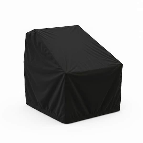 Mesa Large Square Black Patio Chair Cover, 1-Pack