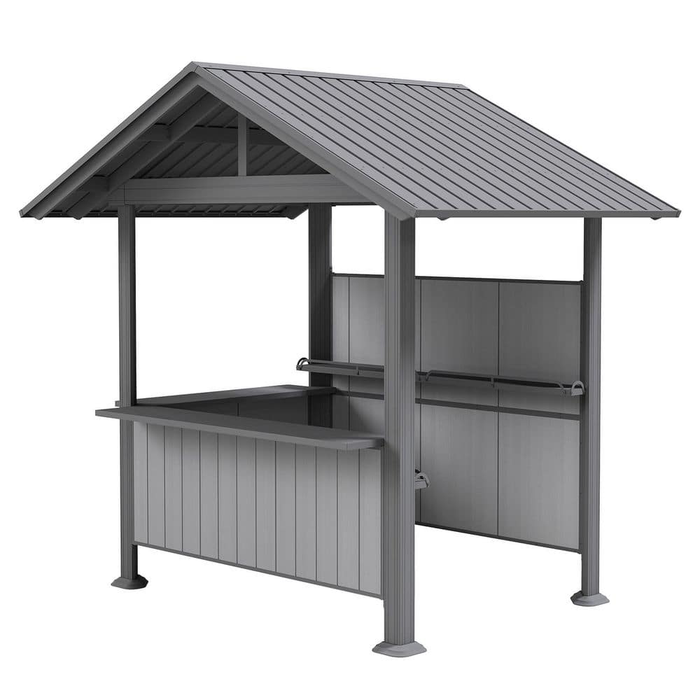 9.4 ft. x 6.2 ft. Outdoor Grill Gazebo for Backyard Gatherings Gray price history on PriceWatchPro