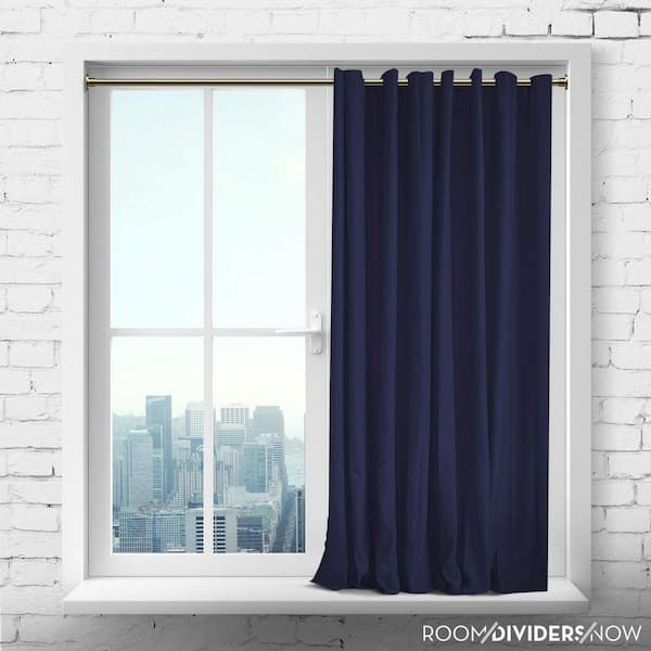 48 in 80 in Premium Tension Curtain Rod in Gold 