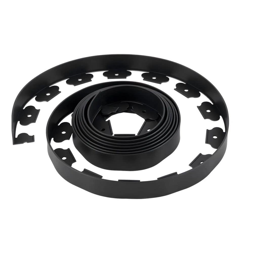 20 ft x 2 in Flexible Garden Edging, UV-Resistant, Includes 120 Spikes, Black Plastic Lawn Border Edging (1-Pack) price history on PriceWatchPro