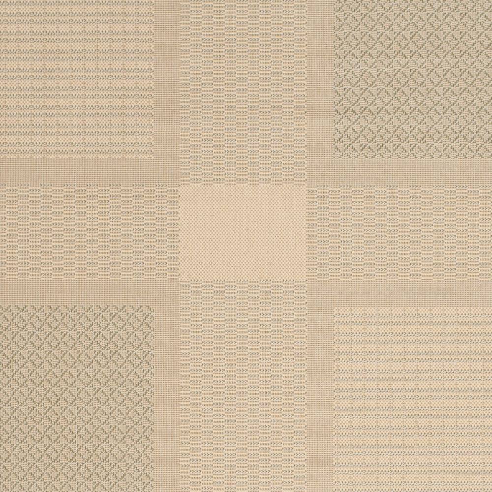 Natural Olive Geometric Flat Woven Indoor/Outdoor Area Rug 9' x 12'