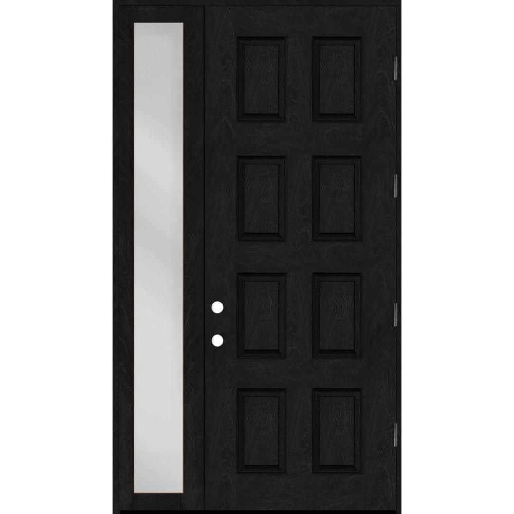 Regency 51 in. x 96 in. 8-Panel LHOS Onyx Mahogany Fiberglass Prehung Front Door with 12 in. SL with 6-9/16 Jamb price history on PriceWatchPro