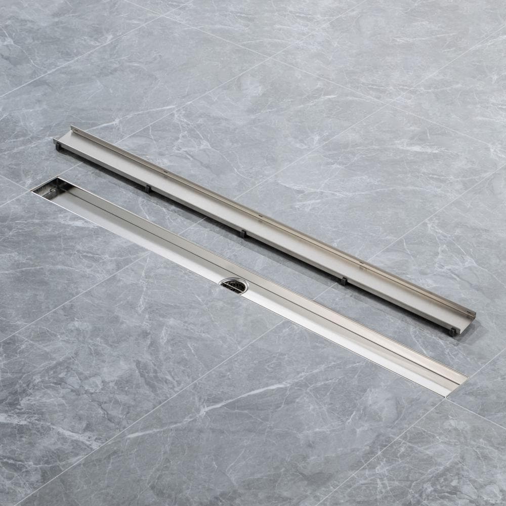 36-inch Brushed Nickel Stainless Steel Linear Shower Drain