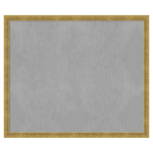 Amanti Art Angled Gold 51 in. x 43 in. Framed Magnetic Board